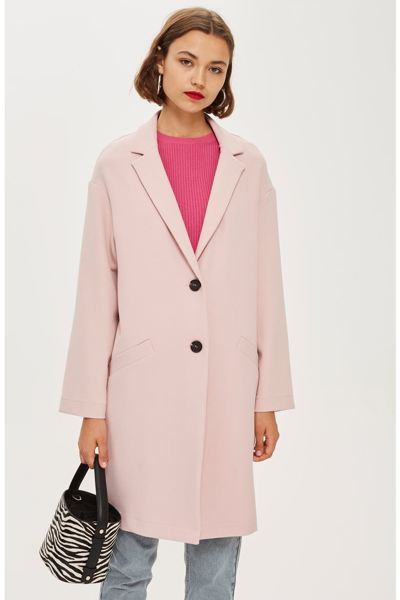 Crepe Coat, Alternate, color, BLUSH