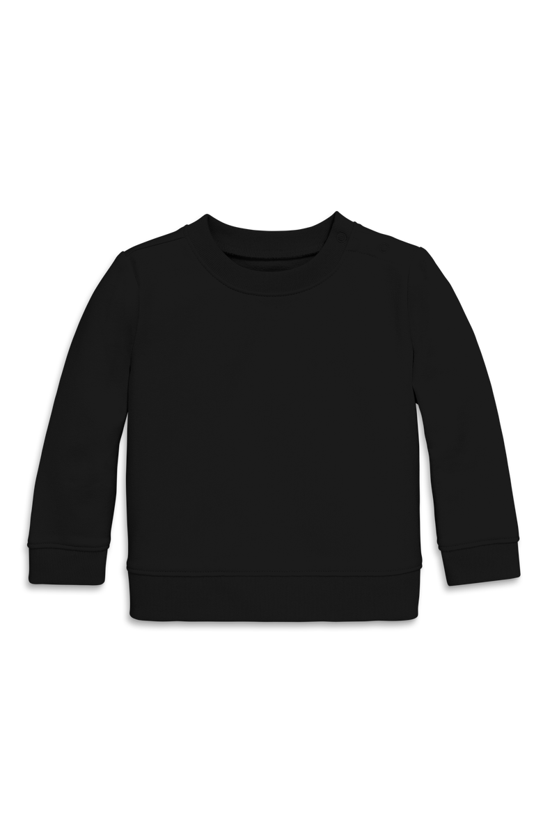 Primary The New Baby Sweatshirt, Main, color, Black