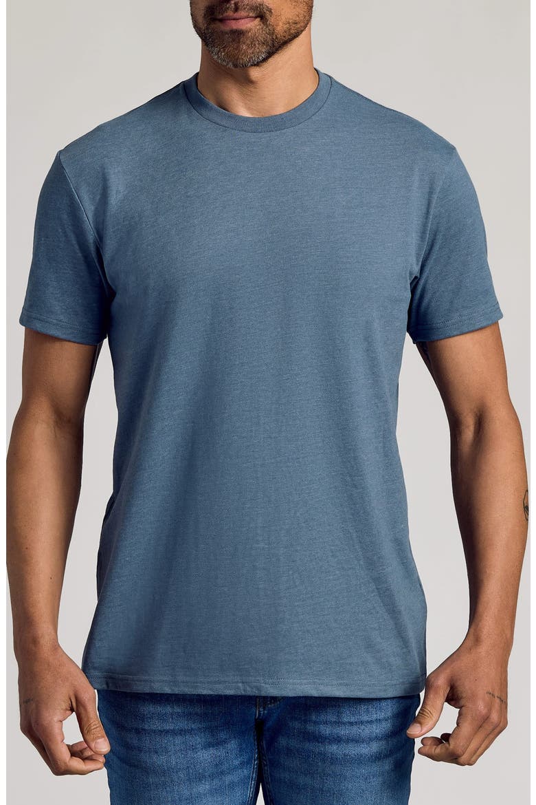 Classic Crewneck T-Shirt, Main, color, DARK HEATHER TEMPEST