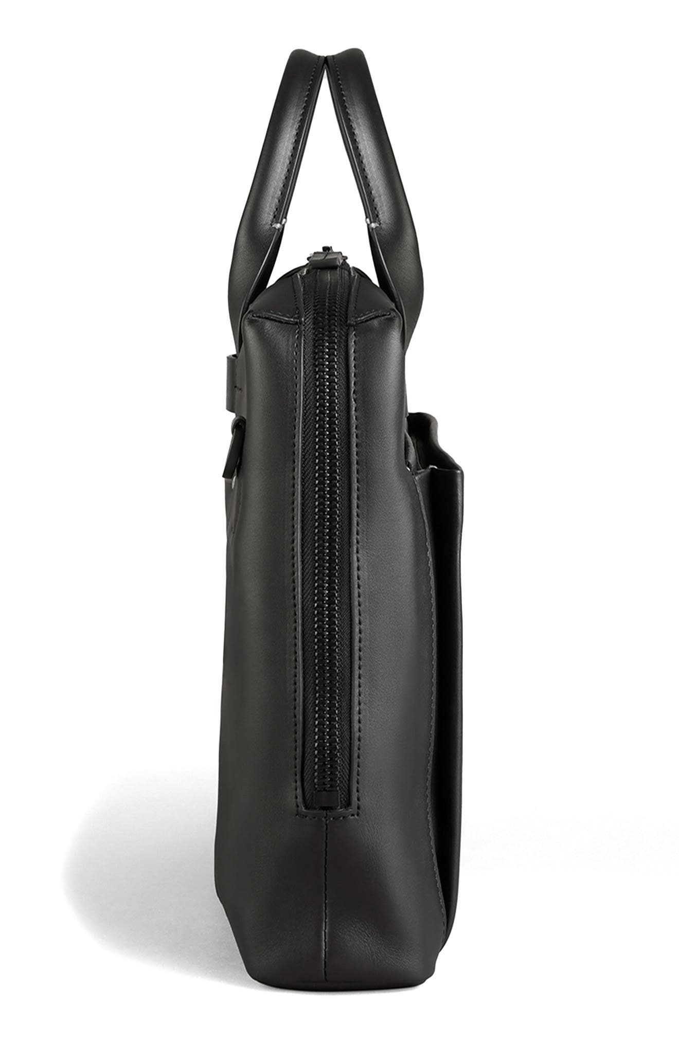 Troubadour Pathfinder Recycled Leather Briefcase, Alternate, color, 