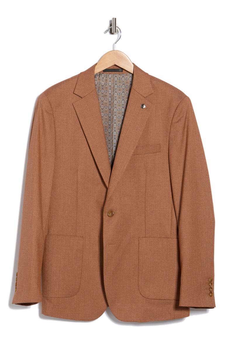 Slim Fit Sport Coat, Alternate, color, BRICK