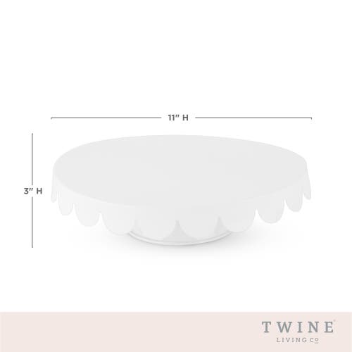 Twine Metal Cake Stand In White