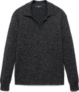 MANGO Structured Cotton Polo Sweater