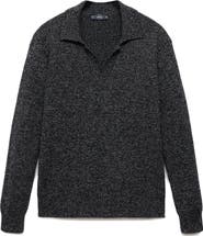 MANGO Structured Cotton Polo Sweater