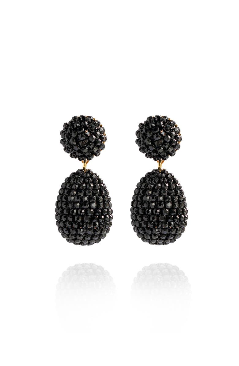 Saulė Label Clio Earrings, Main, color, Black Dusk