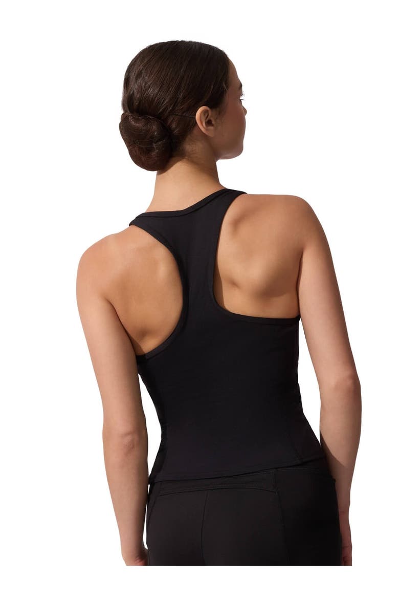 Team Basics Tank Top with Racerback, Alternate, color, black