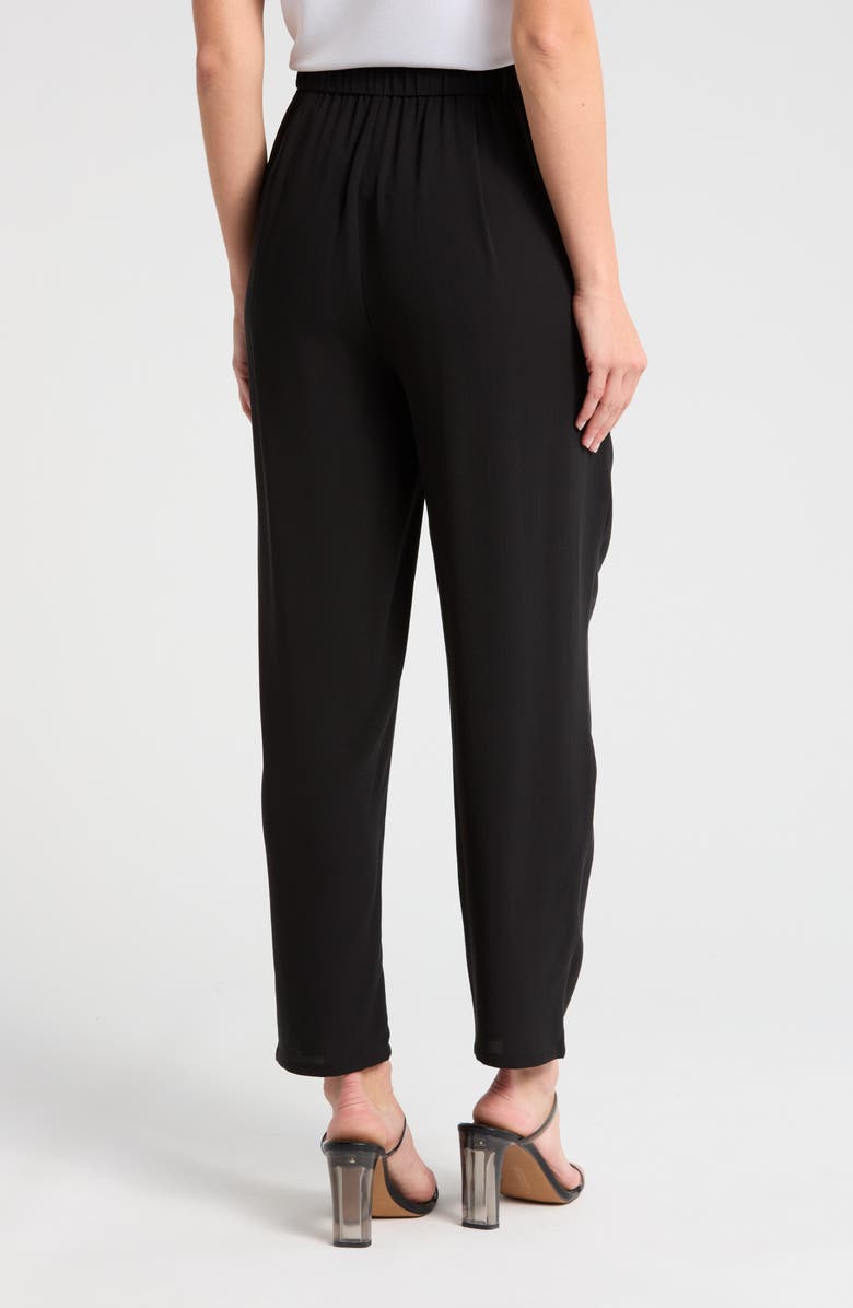 Eileen Fisher High Waist Silk Ankle Pants, Alternate, color,