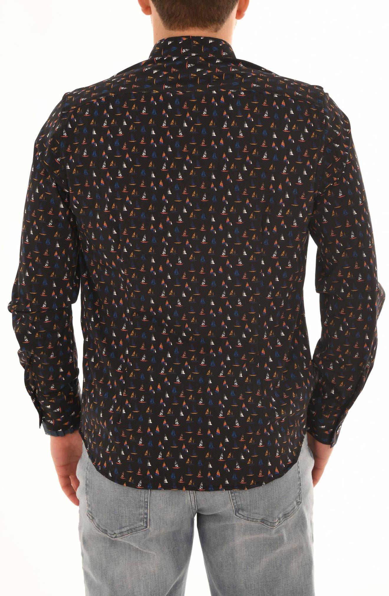 Modern Boat Print Shirt - image 2
