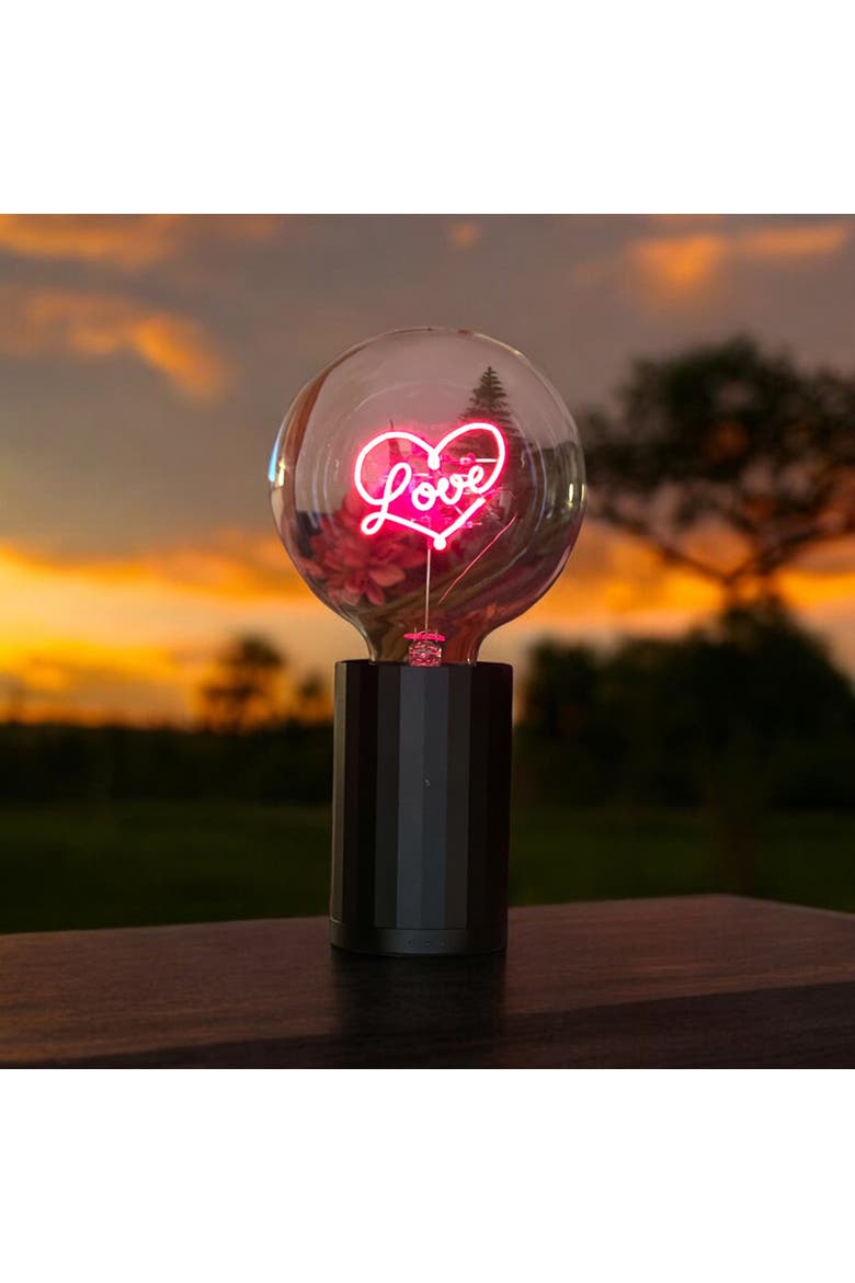 Love Portable Table Lamp, Alternate, color, Emerald