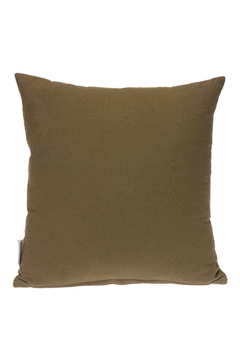 Textured Cotton Pillow, Alternate, color, GREEN