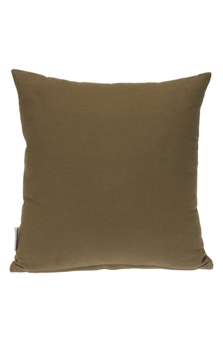 PARKLAND COLLECTION Textured Cotton Pillow, Alternate, color, Green