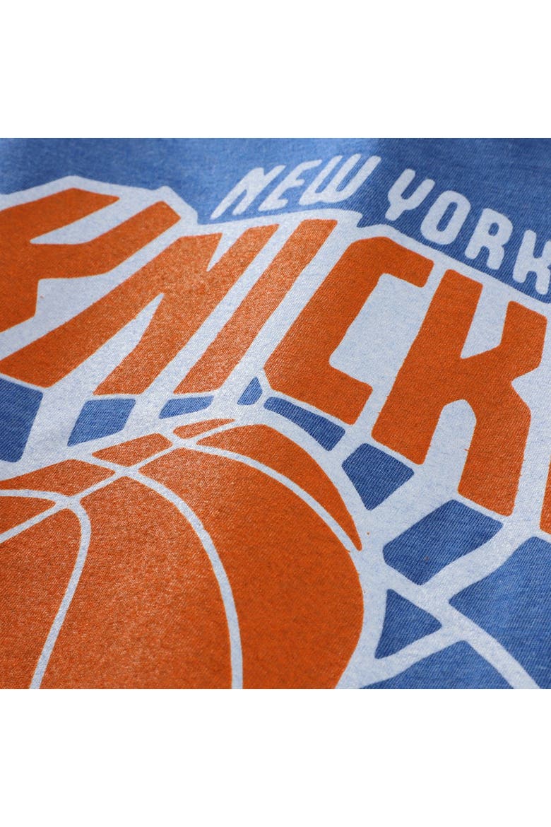 Unisex Homage  Blue New York Knicks Logo Tri-Blend T-Shirt, Alternate, color, Blue