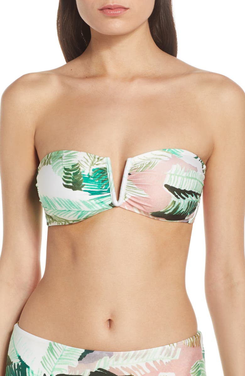 Lenny Niemeyer V-Wire Bandeau Bikini Top, Main, color, 