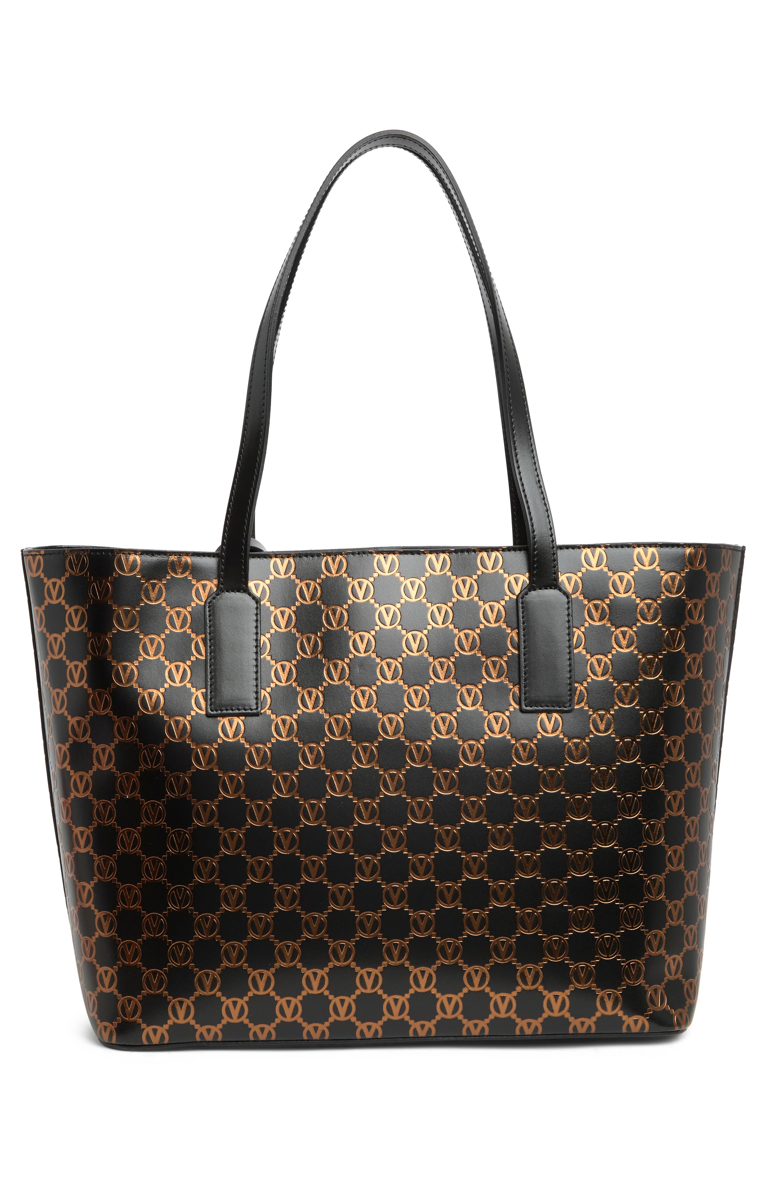 VALENTINO BY MARIO VALENTINO Soho Monogram Leather Tote Bag, Alternate, color, 