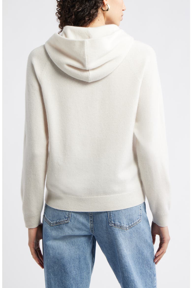 Cashmere Sweater Hoodie, Alternate, color, IVORY SAND