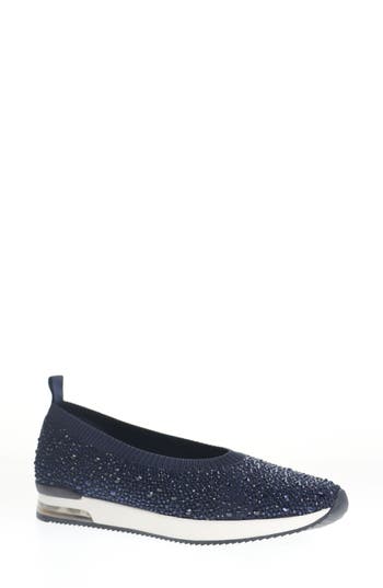 Reaction Kenneth Cole Evaline Slip-on Sneaker In Navy Knit
