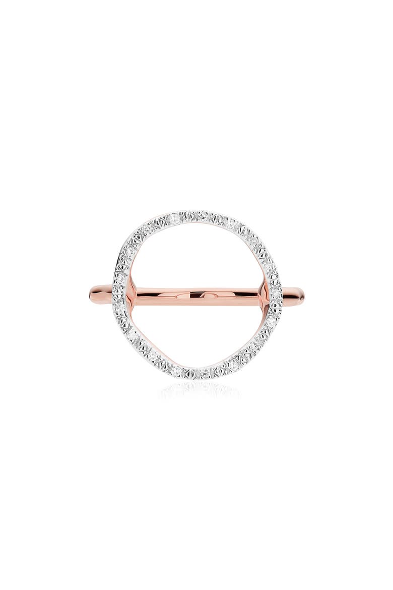 Riva Circle Diamond Ring, Alternate, color, ROSE GOLD/ DIAMOND