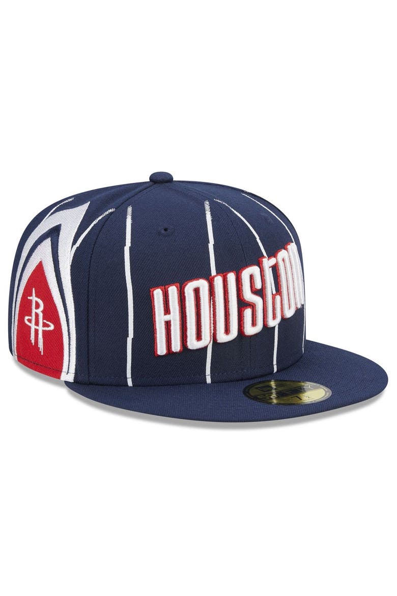 Men's New Era  Navy Houston Rockets 2022/23 City Edition Official 59FIFTY Fitted Hat, Alternate, color, Navy