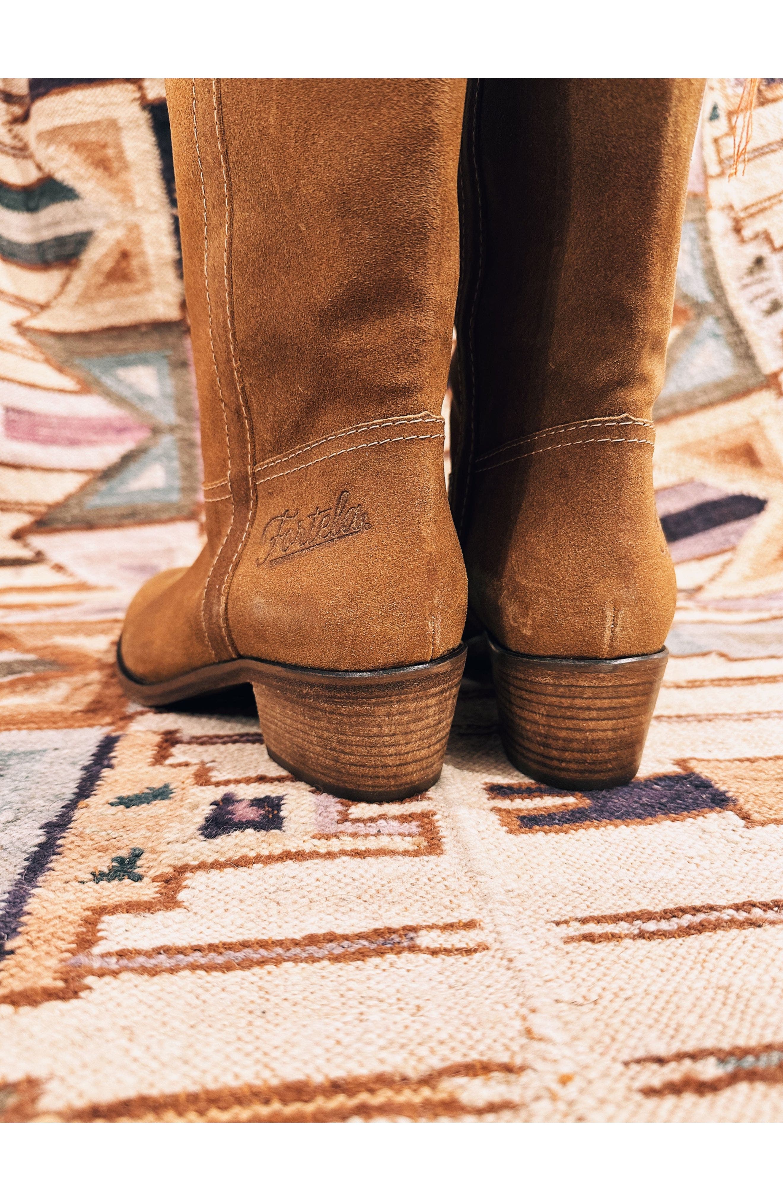 Fortela Camperos Western Boots, Alternate, color, Almond