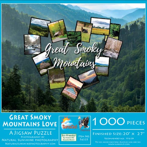 Great Smoky Mountains Love 1000 piece Jigsaw Puzzle for Adults