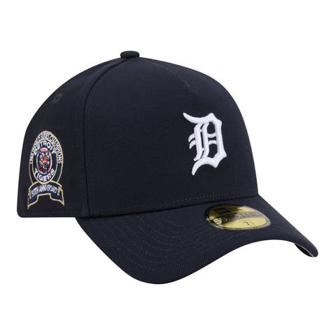 Men's New Era  Navy Detroit Tigers A-Frame 59FORTY Fitted Hat