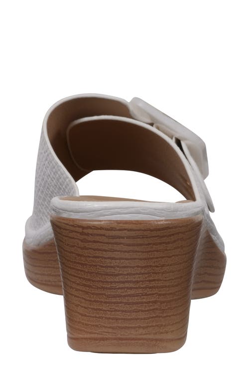Gc Shoes Teri Wedge Sandal In White