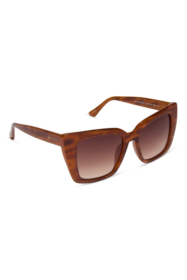 54mm Cat Eye Sunglasses, Alternate, color, MAHOGANY TORTOISE