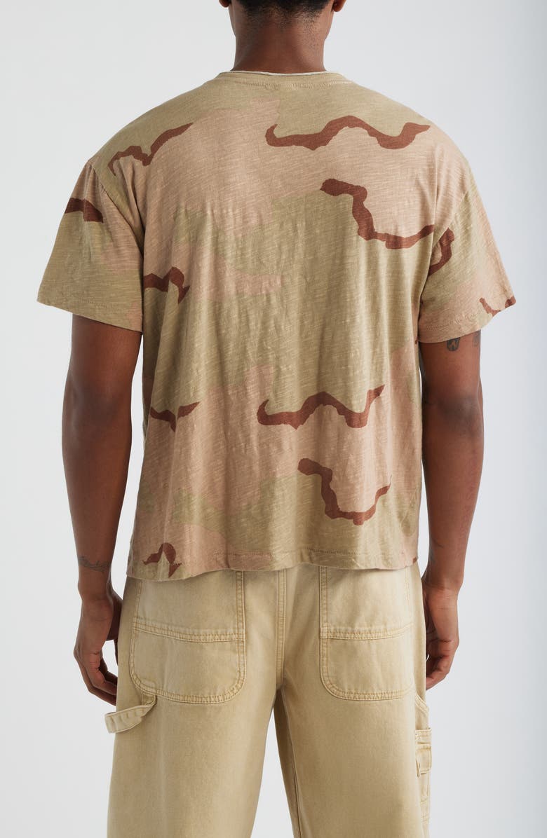Elwood Slub Print Cotton Crewneck T-Shirt, Alternate, color, Sand Camo