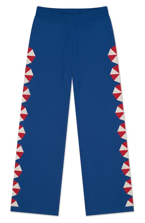 MAVRANS Umbrella Drawstring Sweater Pants in Blue 