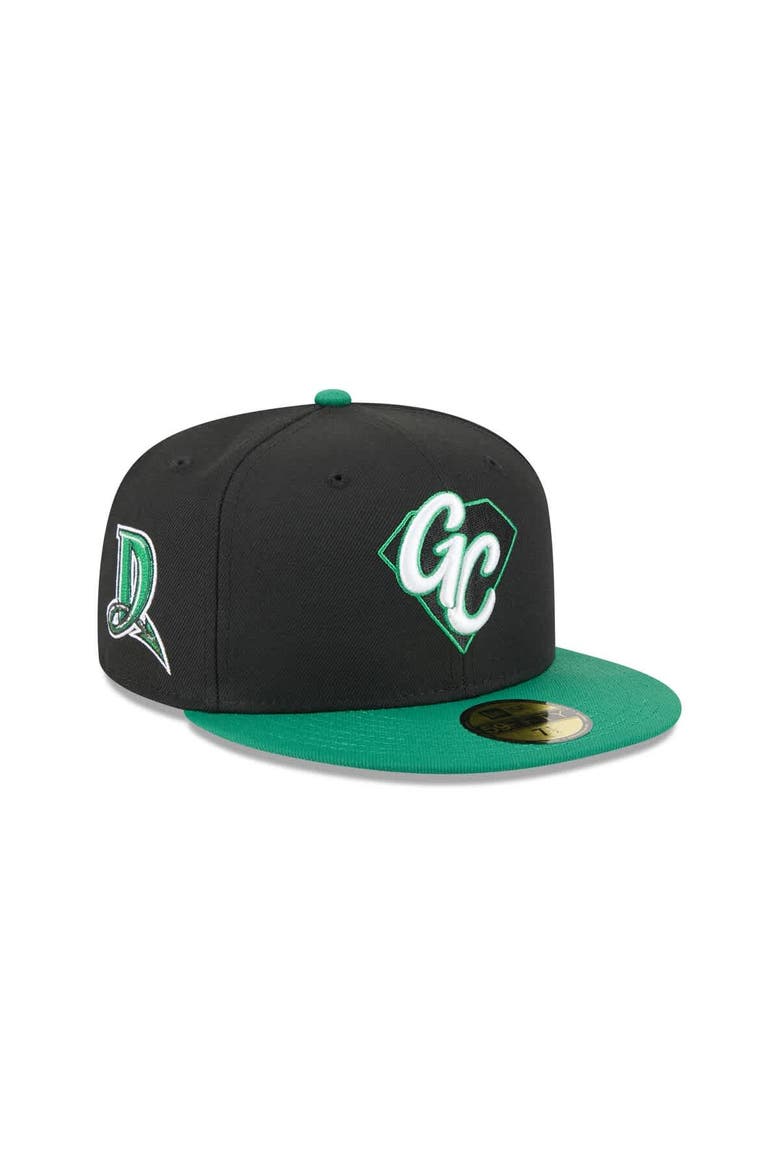Men's New Era  Black Dayton Dragons Theme Nights 59FIFTY Fitted Hat, Alternate, color, Black