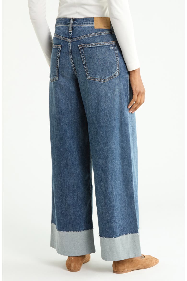Sofie High Waist Cuffed Wide Leg Jeans, Alternate, color, LEE