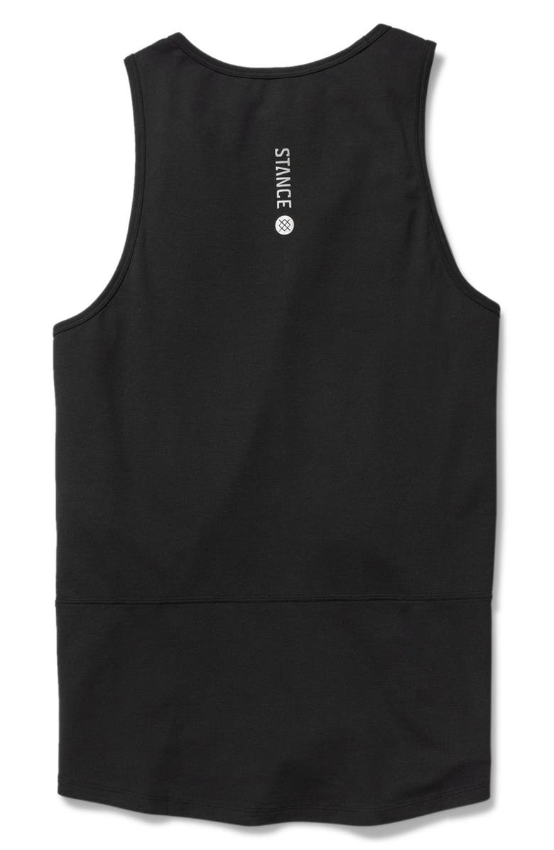 Stance Fragment Performance Tank, Alternate, color, Black