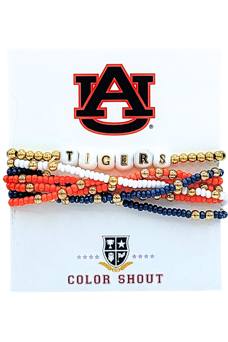 Auburn Lucky 7 Bracelet Set, Main, color, Yellow Gold