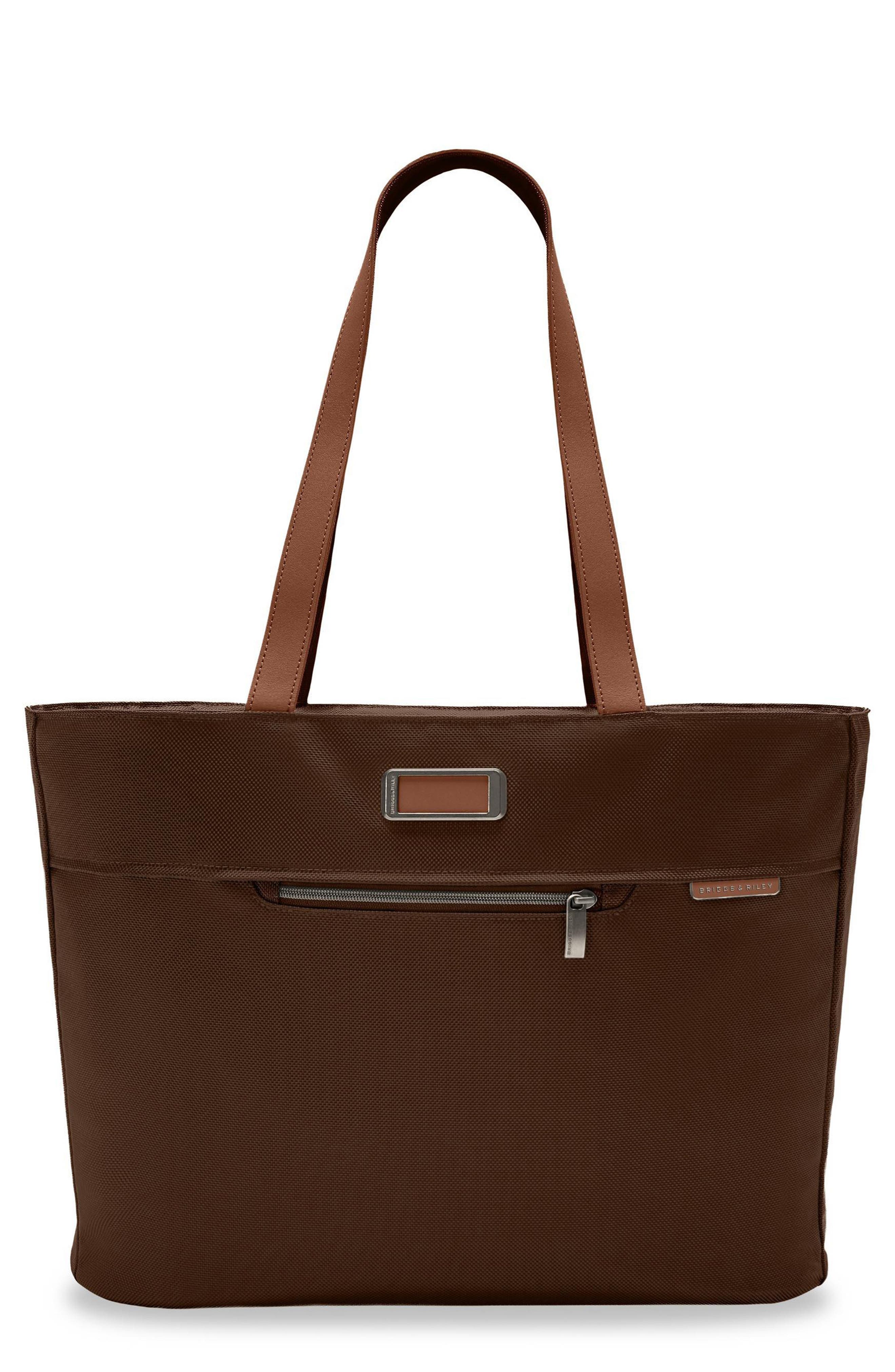 Baseline Traveler Tote Bag, Main, color, CHOCOLATE