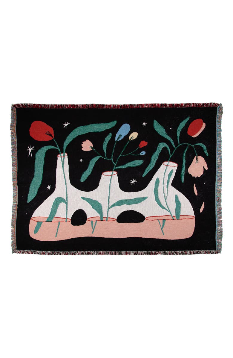 Slowdown Studio Gillespie Cotton Throw Blanket, Main, color, 