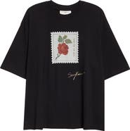 SONG FOR THE MUTE Rose Stamp Gym T-Shirt