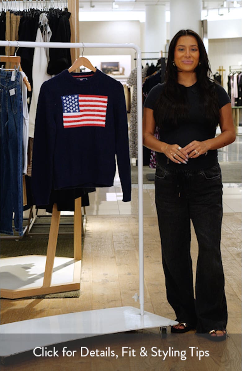 Kids' American Flag Cotton Sweater, sales video thumbnail