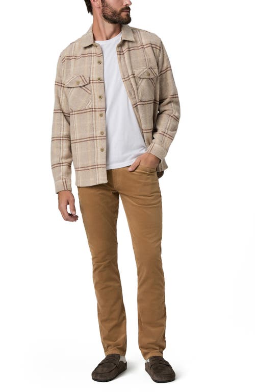Paige Federal Transcend Slim Straight Leg Jeans In Brown