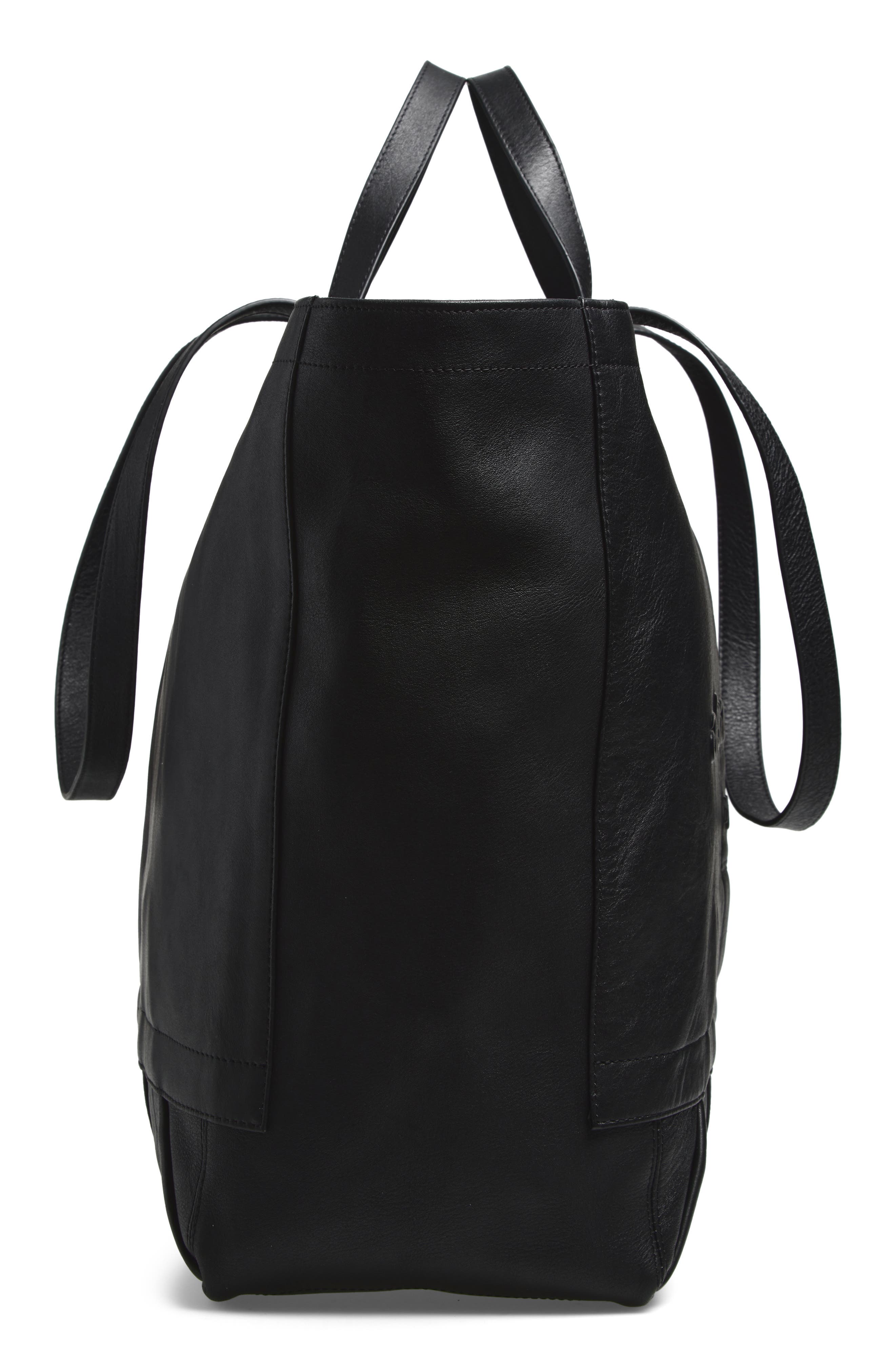 Alexander Wang Extra Large Pack Leather Tote, Alternate, color, Black
