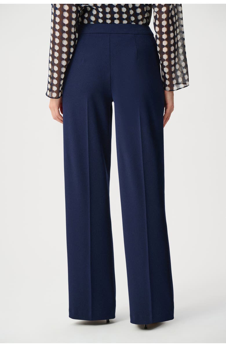 Joseph Ribkoff Scuba Crepe Wide Leg Pull-On Pants, Alternate, color, Indigo