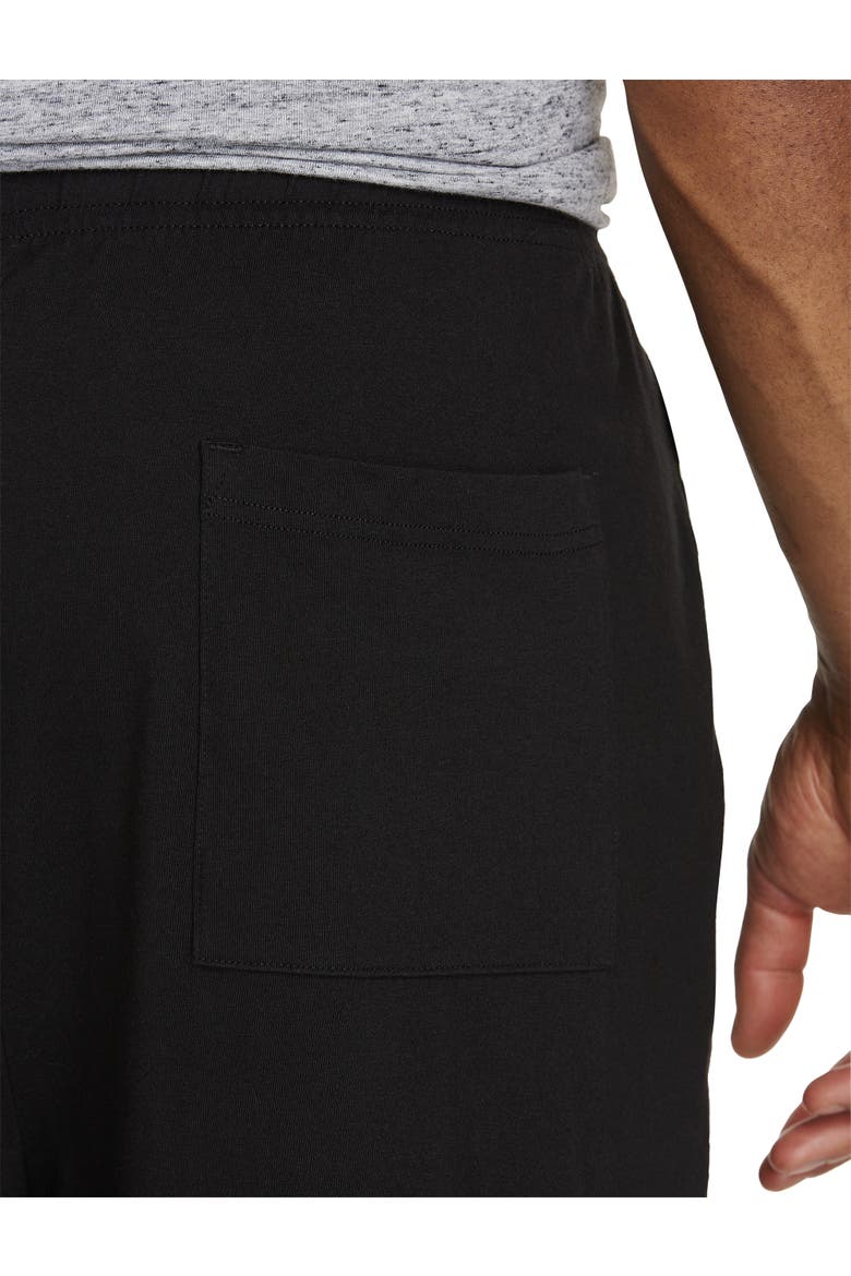 Big & Tall Cinched-Hem Jersey Pants, Alternate, color, BLACK