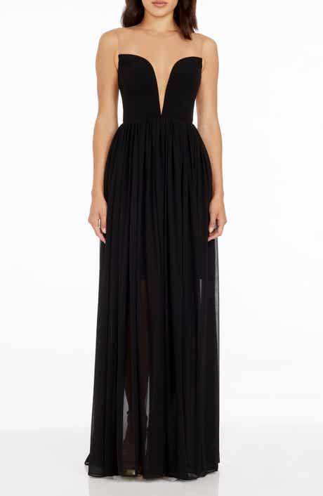 Eleanor Illusion Neck Gown
