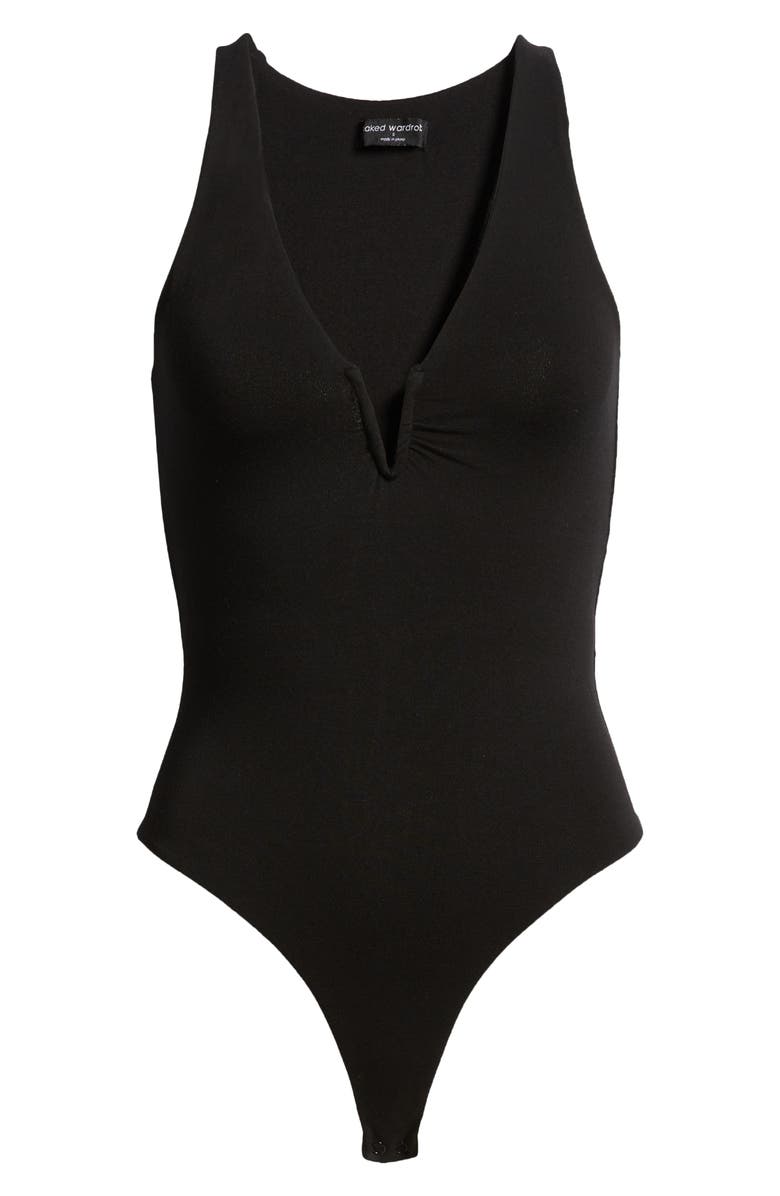 Naked Wardrobe V-Wire Bodysuit, Alternate, color,