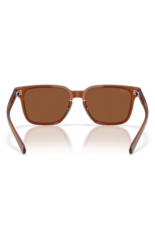Costa Del Mar Kailano 53mm Polarized Square Sunglasses In Red Sands/copper