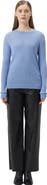 GOBI Mongolian Cashmere Ajour-Knit Cashmere Crewneck Sweater