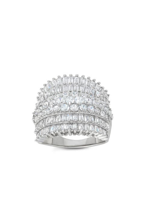 Sterling Silver Cubic Zirconia Ring
