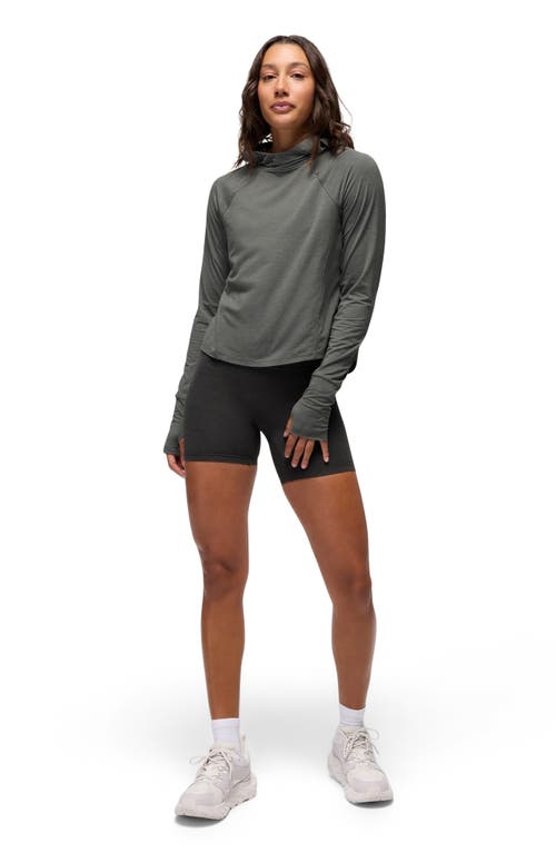 Prana Sol Searcher Upf 50 Sun Hoodie In Gray
