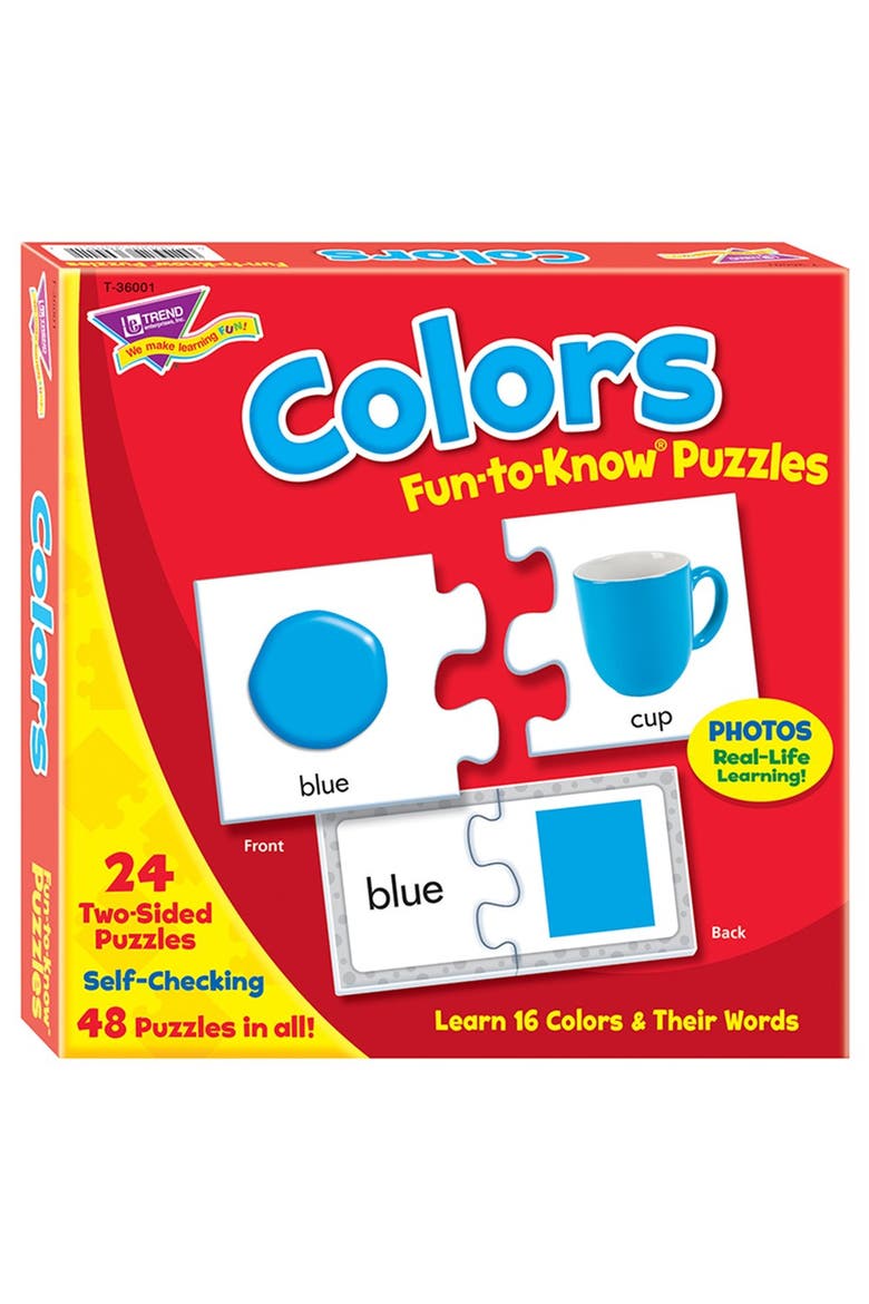 Trend Enterprises Colors Funtoknow Puzzle, Main, color, Multicolored