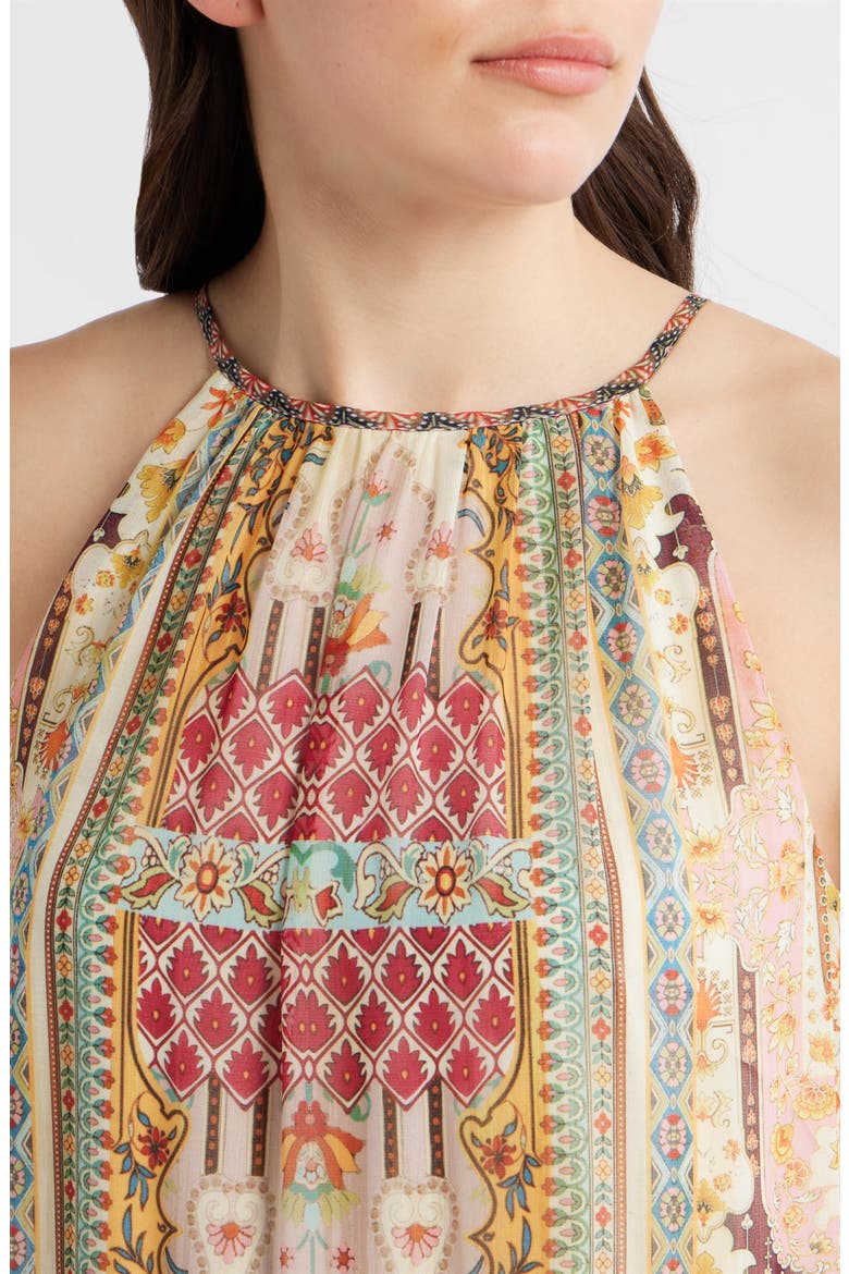Aurora Baroque Print Sleeveless Tiered Dress, Alternate, color, BAROQUE PRINT
