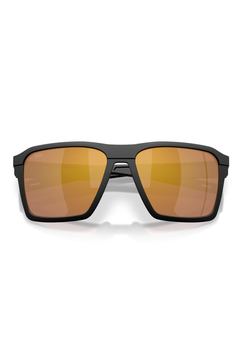 Antille 58mm Polarized Square Sunglasses, Alternate, color, NET PLUS BLACK / GOLD 580G